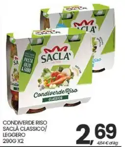 Eurospar Condiverde Riso Saclà Classico offerta