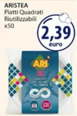 Acqua & Sapone Aristea piatti quadrati riutilizzabili offerta