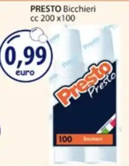 Acqua & Sapone Presto Bicchieri offerta