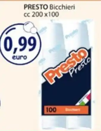 Acqua & Sapone Presto Bicchieri offerta