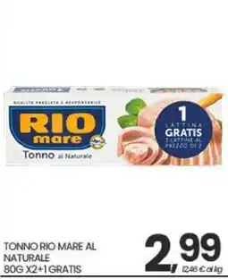 Eurospar Tonno Rio Mare al Naturale offerta