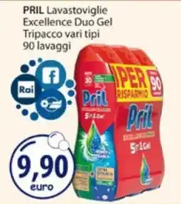 Acqua & Sapone Pril Lavastoviglie Excellence Duo Gel offerta
