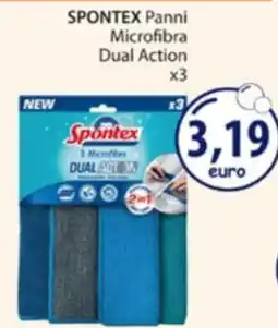 Acqua & Sapone Spontex Panni Microfibra Dual Action offerta