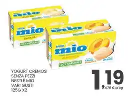 Despar Yogurt cremosi senza pezzi Nestlé mio offerta