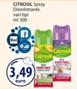 Acqua & Sapone Citrosil Spray Disinfettante offerta