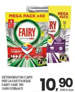 Eurospar Detergenti in caps per lavastoviglie Fairy vari tipi offerta