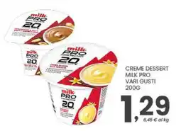 Despar Creme dessert Milk Pro offerta