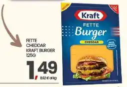 Eurospar Fette cheddar kraft burger offerta