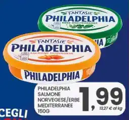 Despar Philadelphia salmone norvegese/erbe mediterranee offerta