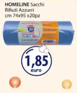 Acqua & Sapone Homeline sacchi rifiuti azzurri offerta