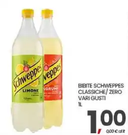 Eurospar Bibite Schweppes classiche/zero vari gusti offerta