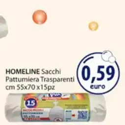 Acqua & Sapone Homeline Sacchi Pattumiera Trasparenti offerta