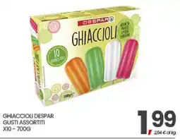 Eurospar Ghiaccioli Despar offerta