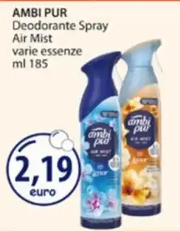 Acqua & Sapone Ambi Pur Deodorante Spray Air Mist offerta