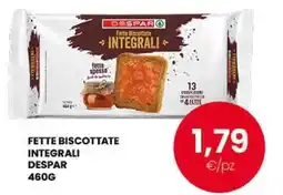 Despar Fette biscottate integrali Despar offerta