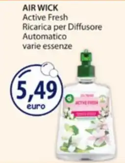 Acqua & Sapone Air Wick Active Fresh Ricarica per Diffusore Automatico varie essenze offerta