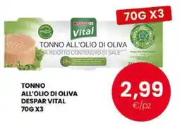 Despar Tonno all'olio di oliva Despar Vital offerta