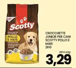 Eurospar Crocchette junior per cani scotty pollo e mais offerta