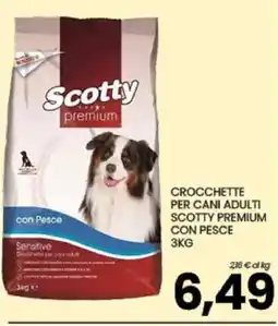 Eurospar Scotty premium crocchette per cani adulti con pesce sensitive offerta