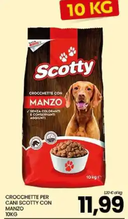 Eurospar Crocchette per cani Scotty con manzo offerta
