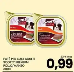 Eurospar Patè per cani adulti Scotty Premium offerta