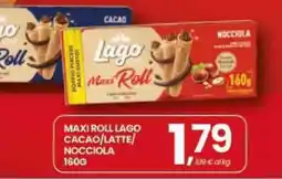 Eurospar Maxi roll lago cacao/latte/ nocciola offerta