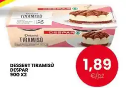Eurospar Dessert Tiramisù Despar offerta