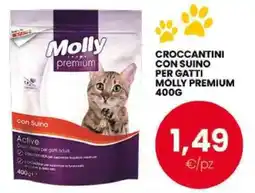 Eurospar Crocchettini con suino per gatti Molly Premium offerta