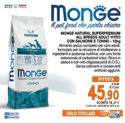 Pet Store Conad Monge Natural Superpremium Hypo offerta