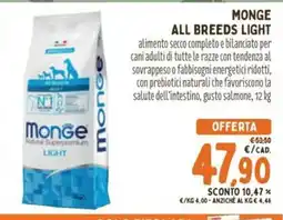 Pet Store Conad Monge All Breeds Light offerta