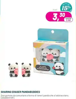 Buffetti Sharing Eraser Pandabuddies offerta