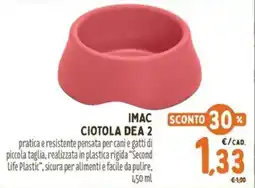 Pet Store Conad Imac ciotola dea 2 offerta