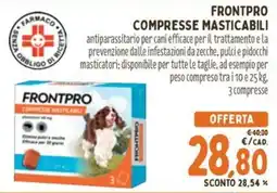 Pet Store Conad Frontpro compresse masticabili offerta