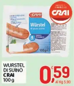 Crai Würstel di suino Crai offerta