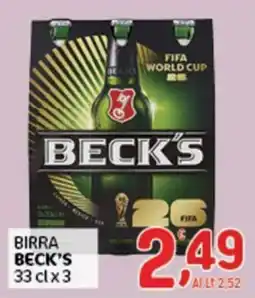 Crai Birra Beck's offerta