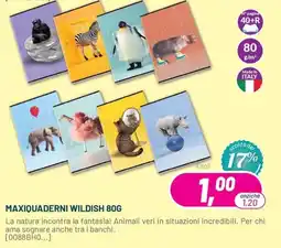 Buffetti Maxiquaderni Wildish 80G offerta