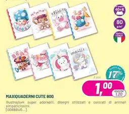 Buffetti Maxiquaderni Cute 80G offerta