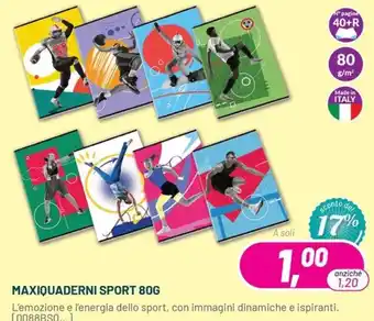 Maxiquaderni Sport 80G