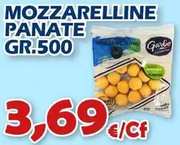 Mercogel Mozzarelle panate Garbo offerta