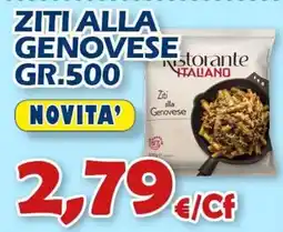 Mercogel Ziti alla Genovese Ristorante Italiano offerta