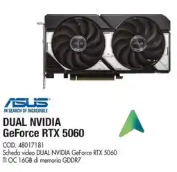 Wellcome Asus DUAL NVIDIA GeForce RTX 5060 offerta