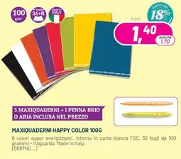 Buffetti Maxiquaderni Happy Color 100G offerta
