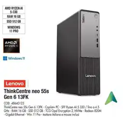 Wellcome Lenovo ThinkCentre neo 55s Gen 6 13FK offerta