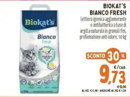 Pet Store Conad Biokat's Bianco fresh offerta