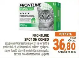 Pet Store Conad Frontline spot on combo offerta