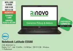 Wellcome Dell Notebook Latitude E5580 offerta