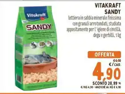 Pet Store Conad Vitakraft Sandy offerta