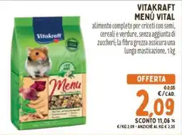 Pet Store Conad Vitakraft Menù Vital offerta