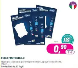 Buffetti Fogli protocollo Bugelli offerta