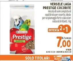 Pet Store Conad Versele Laga Prestige Budgies offerta